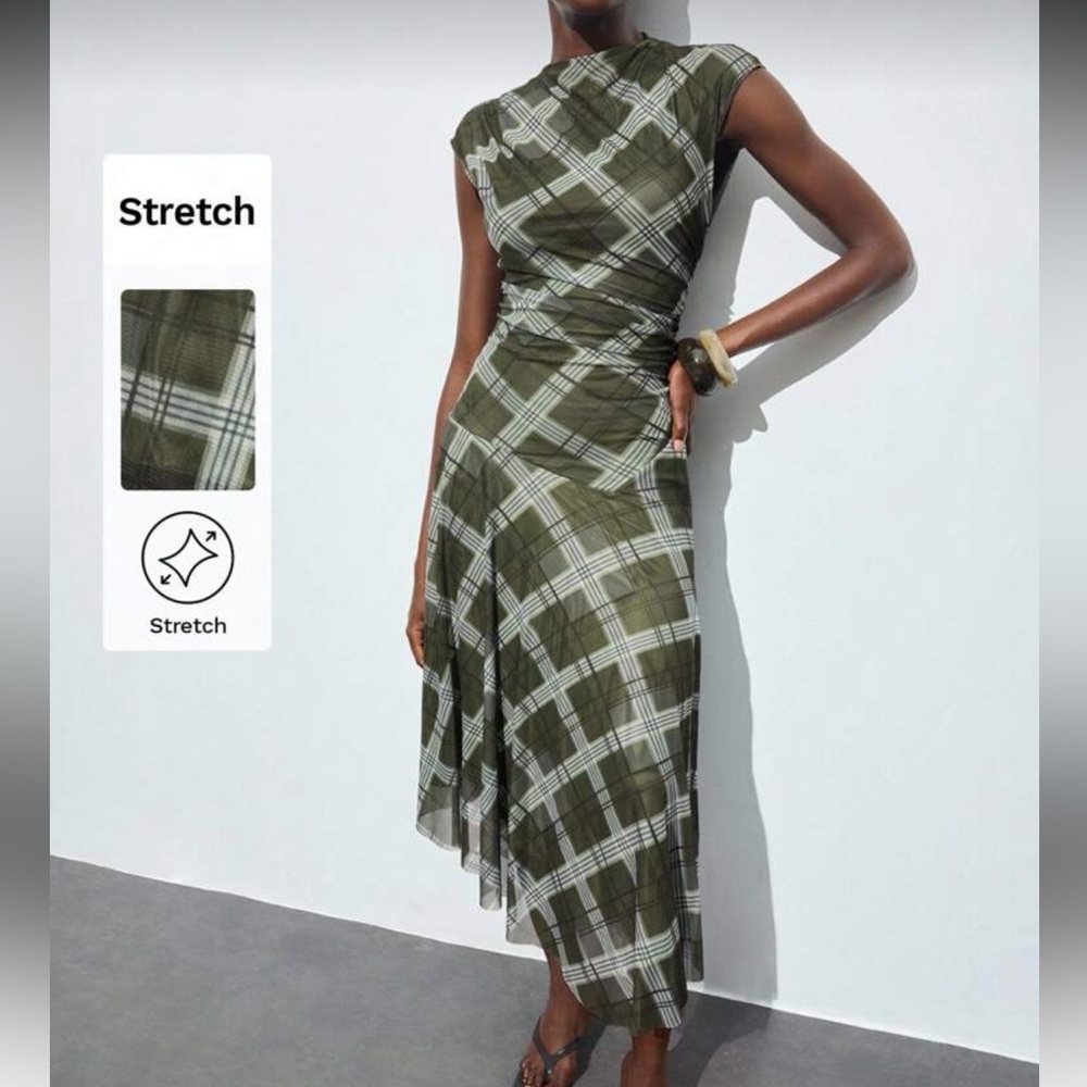 Plaid Green Women's Dress